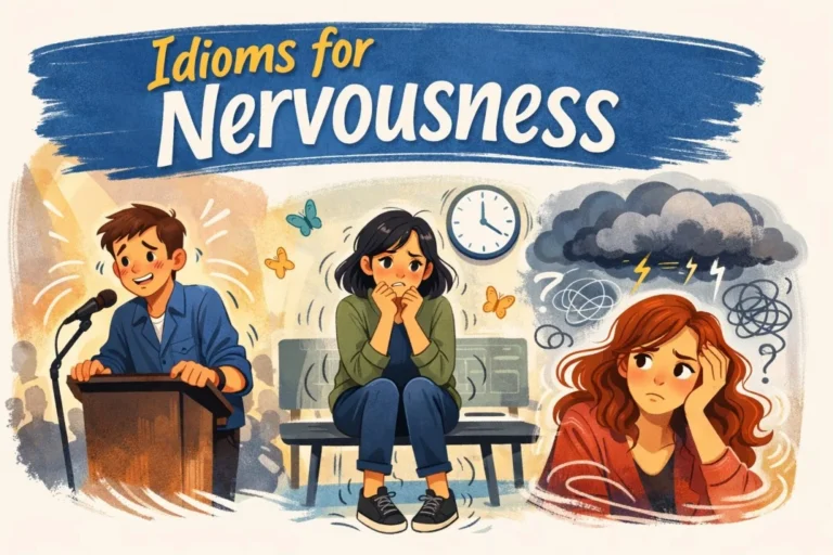Idioms for Nervousness