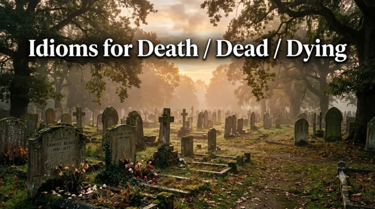 Idioms for Death / Dead / Dying