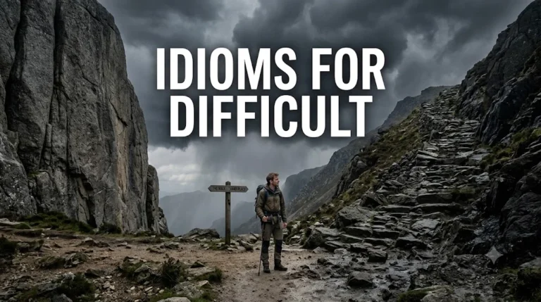 Idioms for Difficult