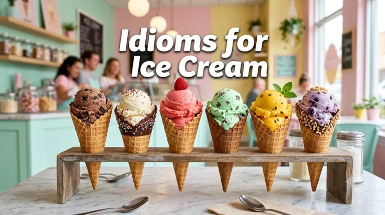 Idioms for Ice Cream