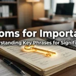 Idioms for Important