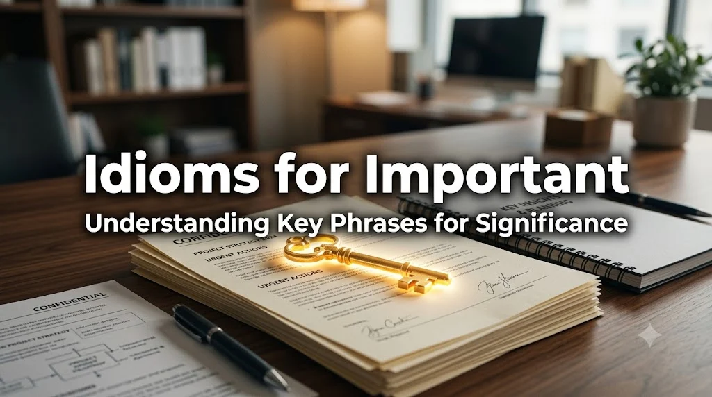 Idioms for Important