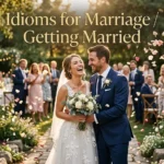 Idioms for Marriage / Getting Married