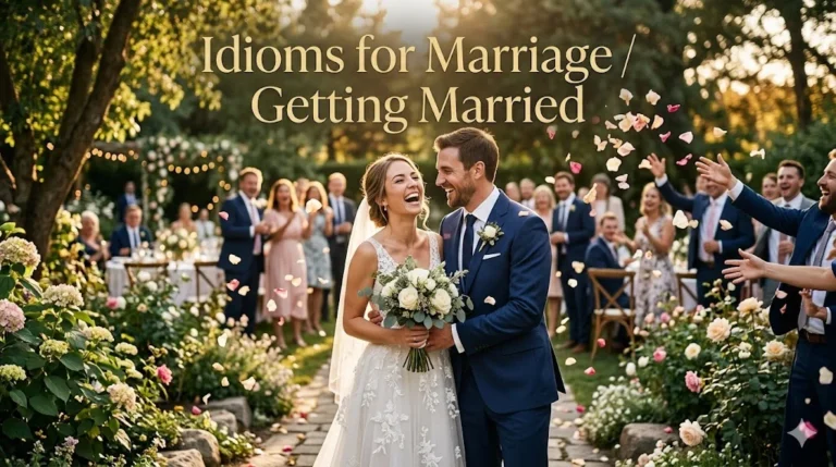 Idioms for Marriage / Getting Married