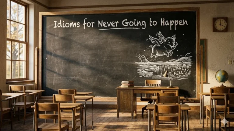 Idioms for Never Going to Happen