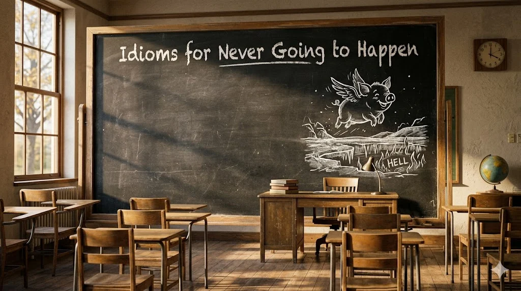 Idioms for Never Going to Happen