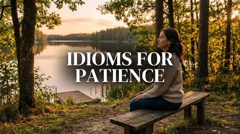 Idioms for Patience