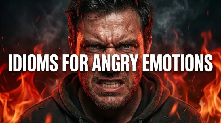 Idioms For Angry Emotions