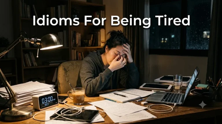 Idioms For Being Tired