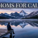 Idioms For Calm