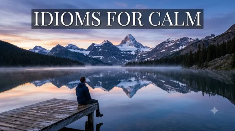 Idioms For Calm
