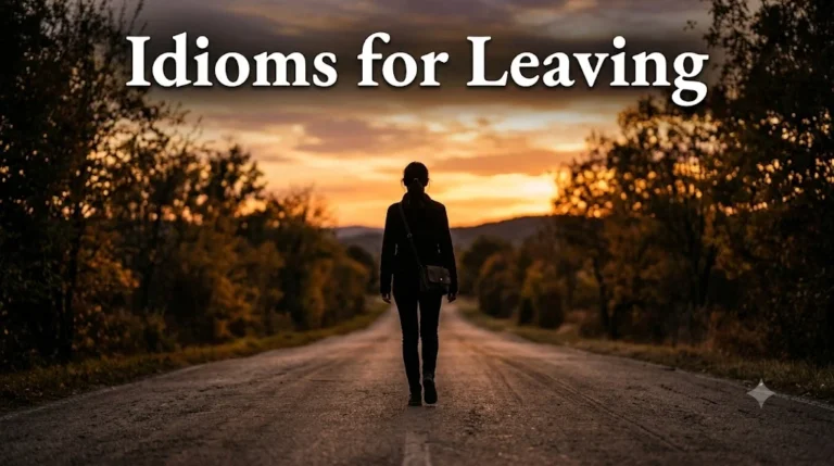 Idioms For Leaving