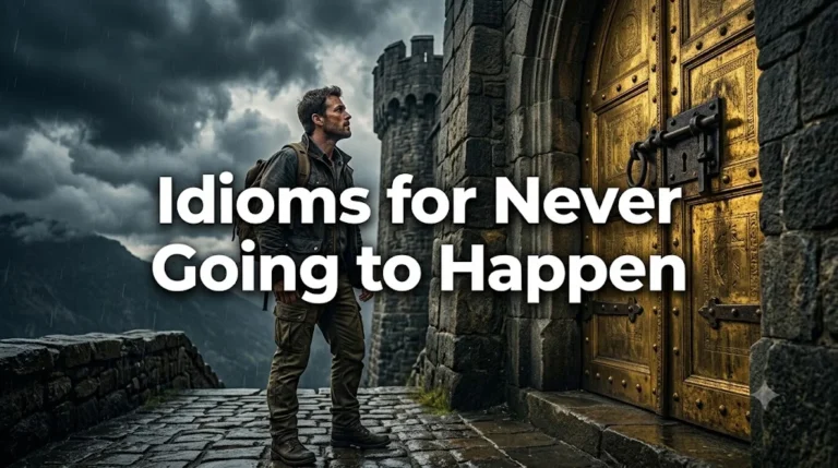 Idioms For Never Going to Happen