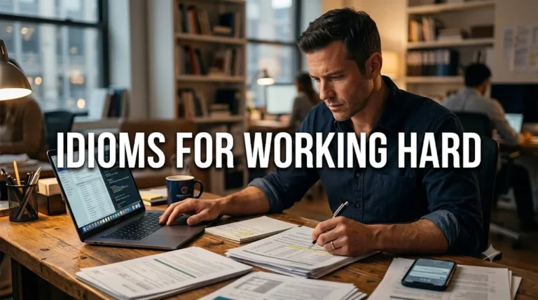 Idioms for Working Hard