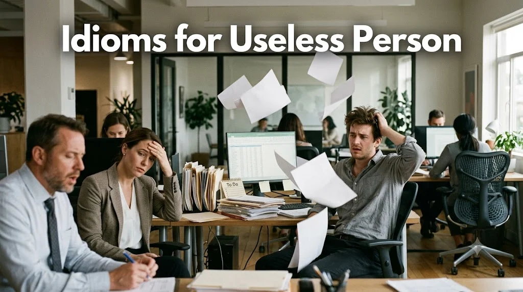 Idioms For Useless Person