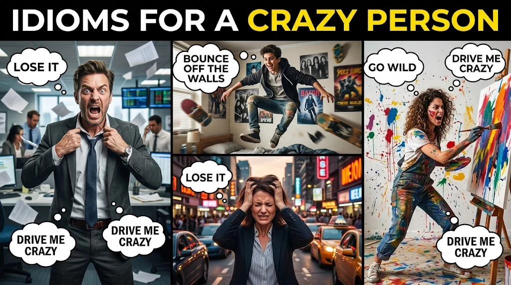 Idioms For a Crazy Person