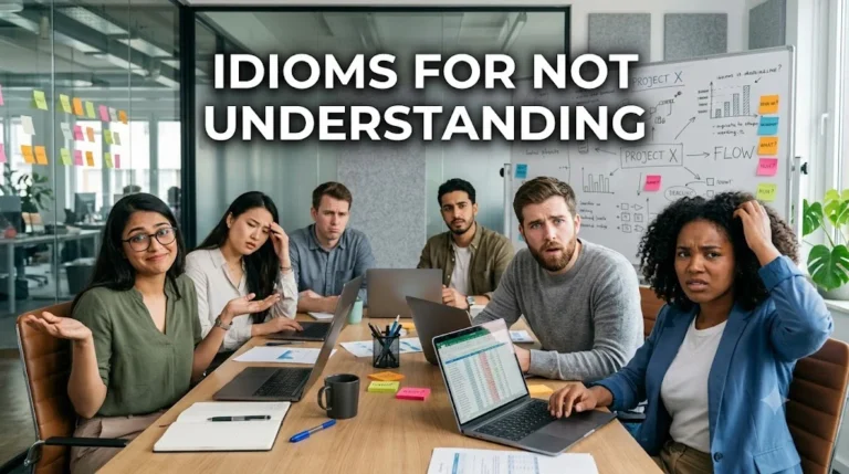 Idioms For Not Understanding